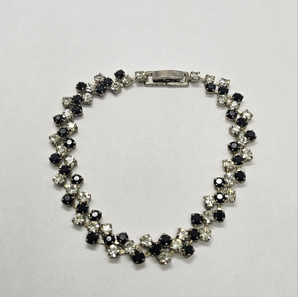 Antique Rhinestone Bracelet - Picture 2 of 4